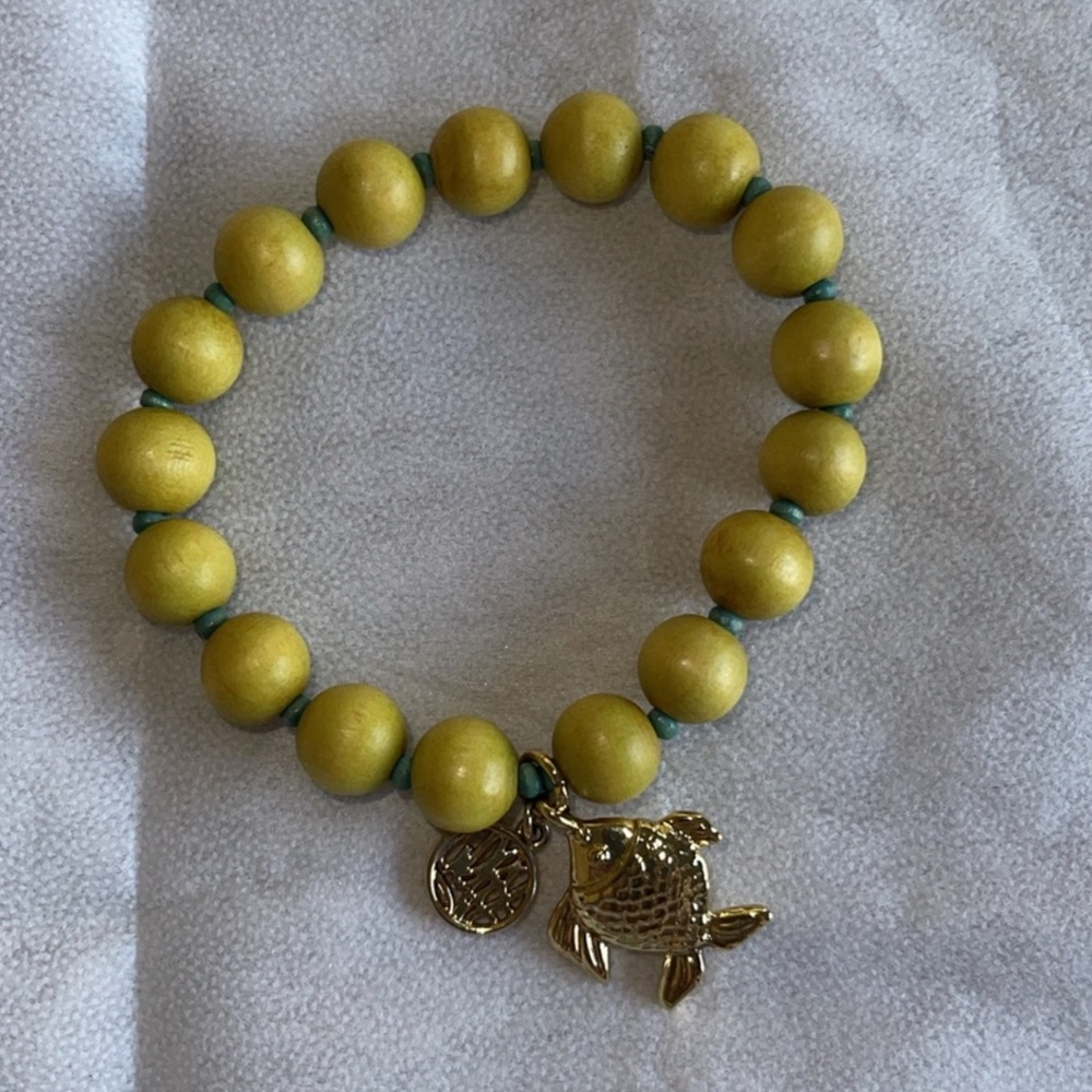 Brand New Lily Pulitzer Beaded Bracelet - Loro Green